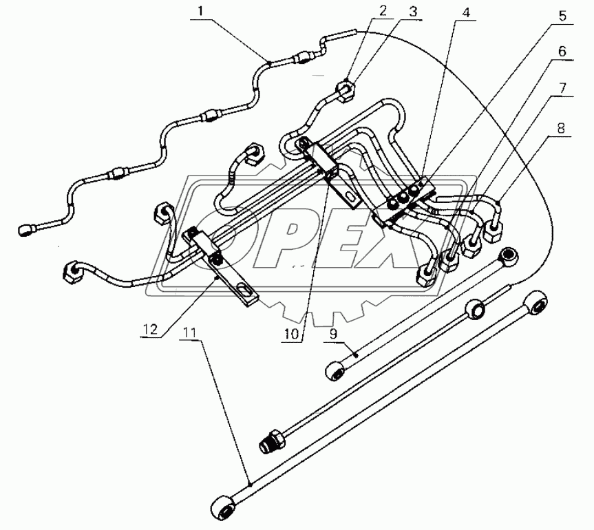 G0100-1104000 Fuel line assembly