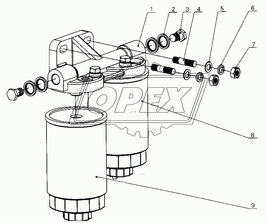 G0100-1105000 Fuel filter assembly