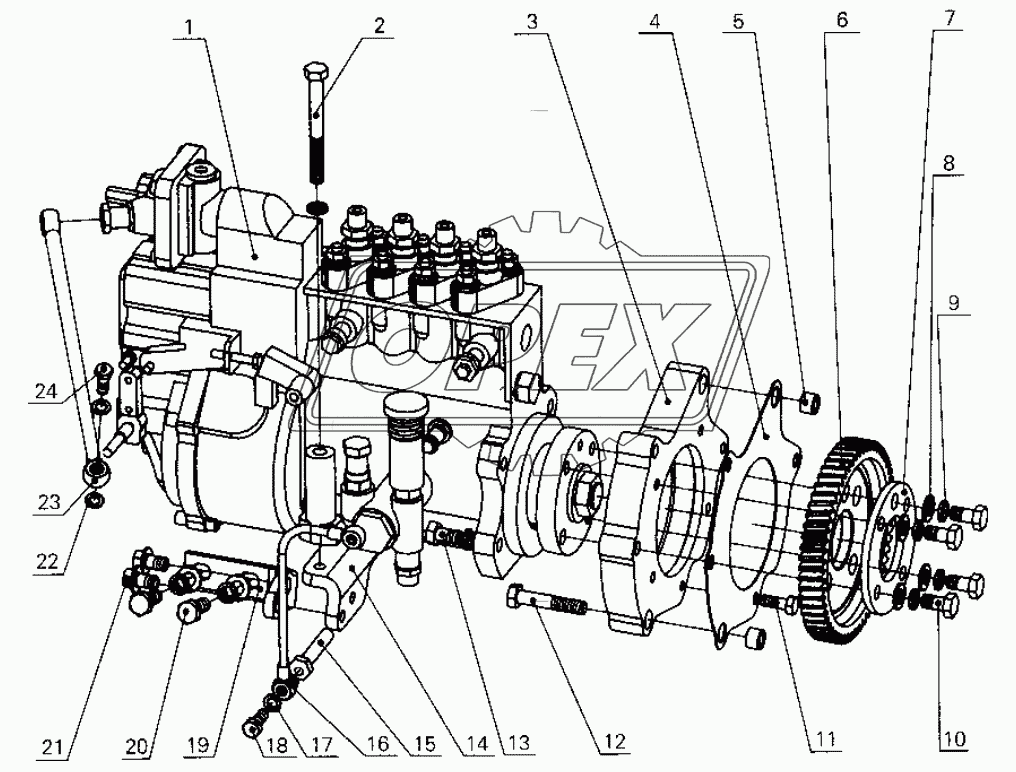B30-1111000 Fuel injection pump assembly