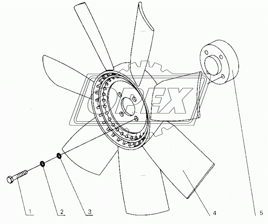 G0100-1308000 Fan assembly