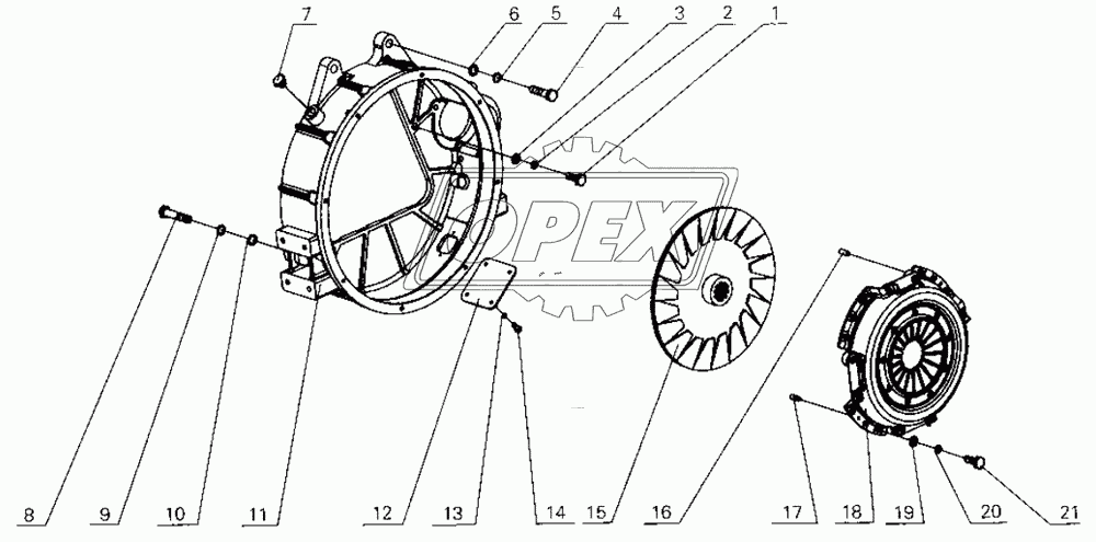 G0100-1600000 Clutch assembly