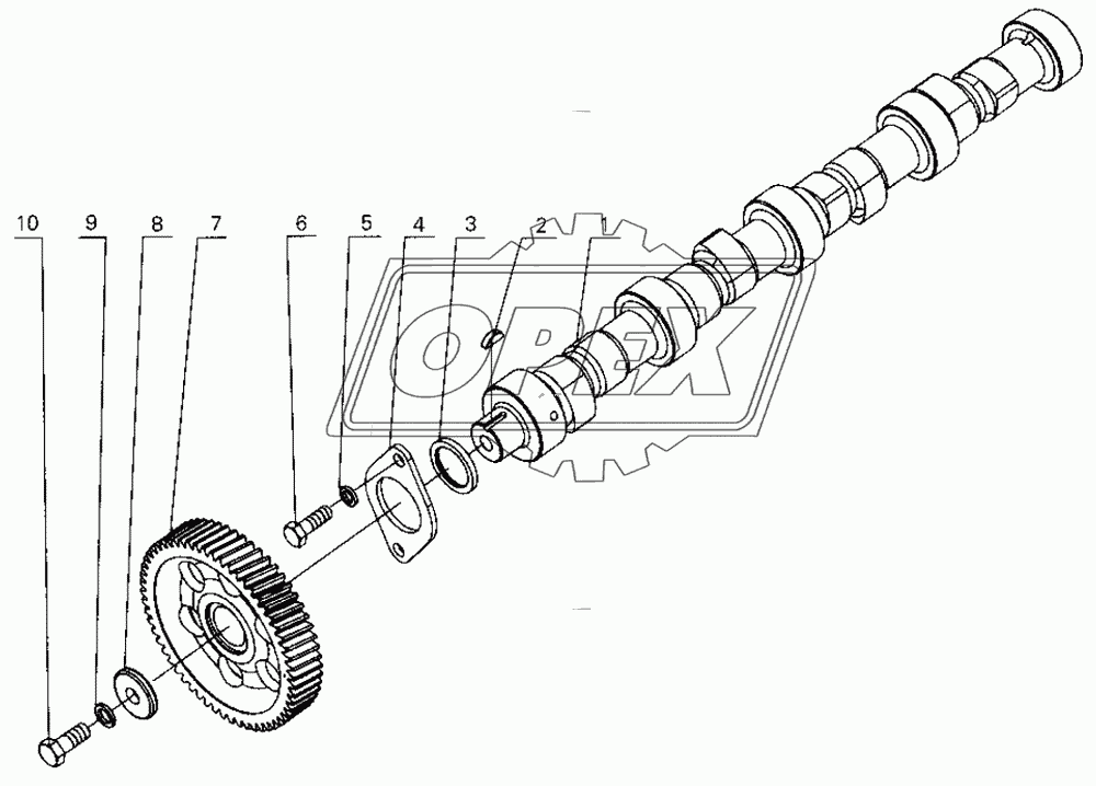 B30-1006000 Camshaft assembly