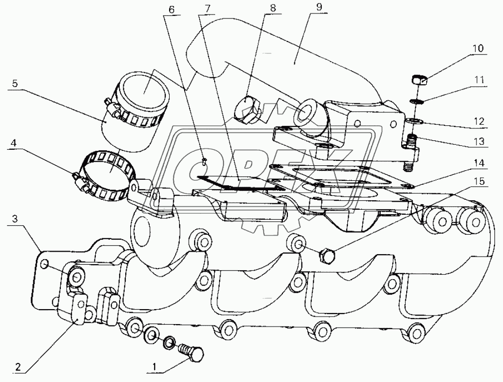 B30-1008000 Intake manifold parts