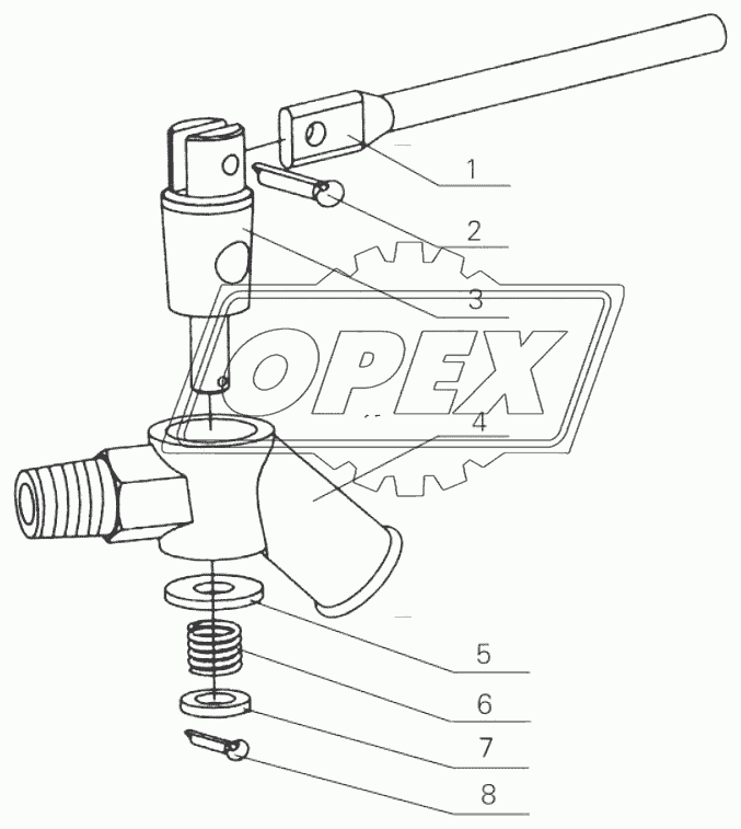 631-1305000 Water drain cock assembly