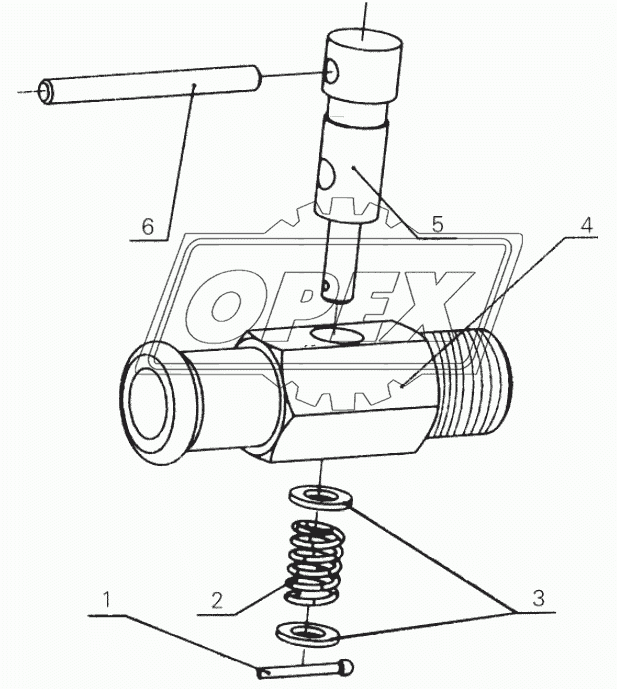 6105Q-1305100 Water inlet cock assembly for heater