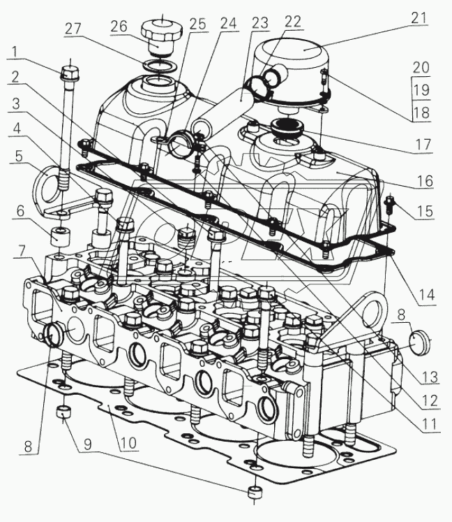 D0300-1003000 Cylinder head assembly