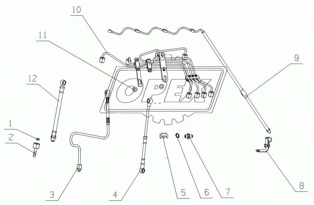 G0408-1104000 Fuel Supply Lines Assembly