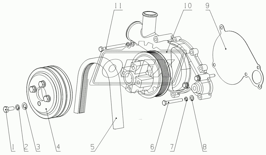 G0211-1307000 Water pump Assembly