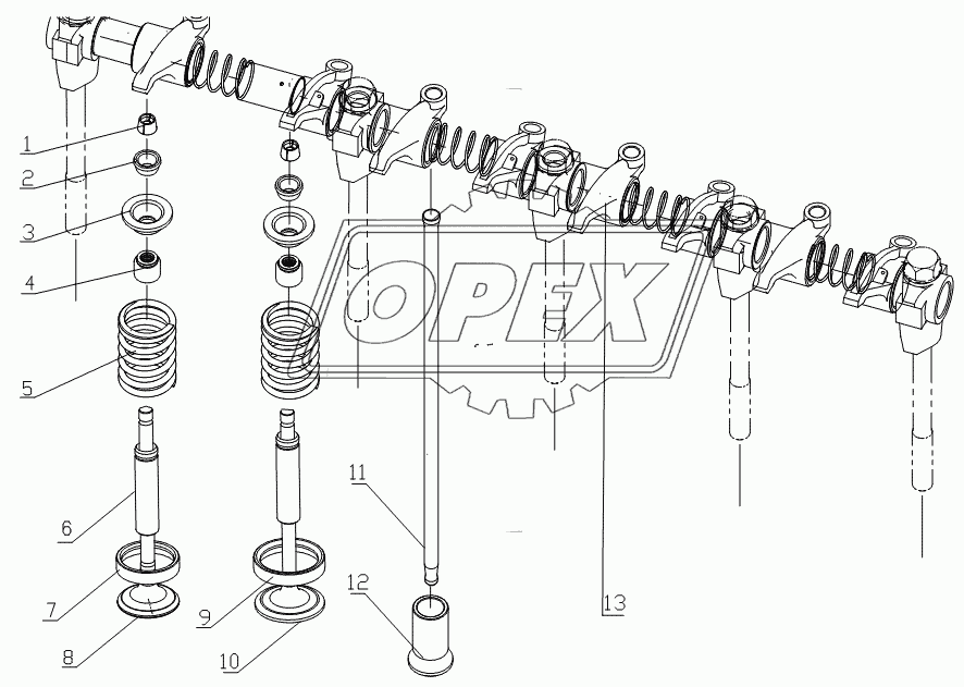 B30-1007000	Valve train system