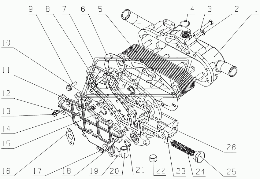 187-1013030A Radiator assembly