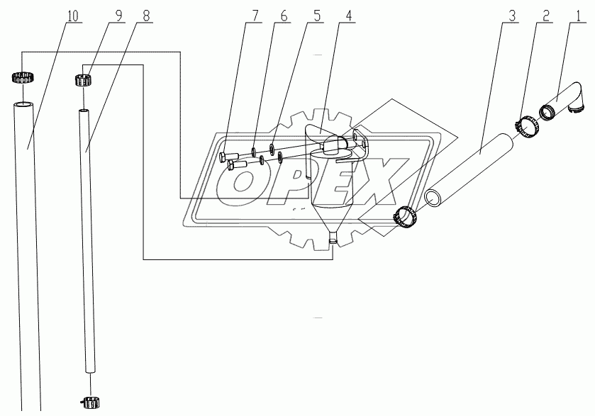 G5800-1014000 Crank case ventilation pipe