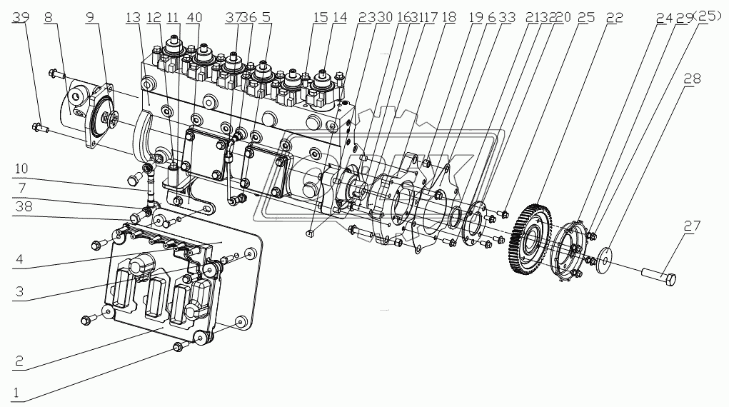 G6000-1111000 Fuel injection pump assembly