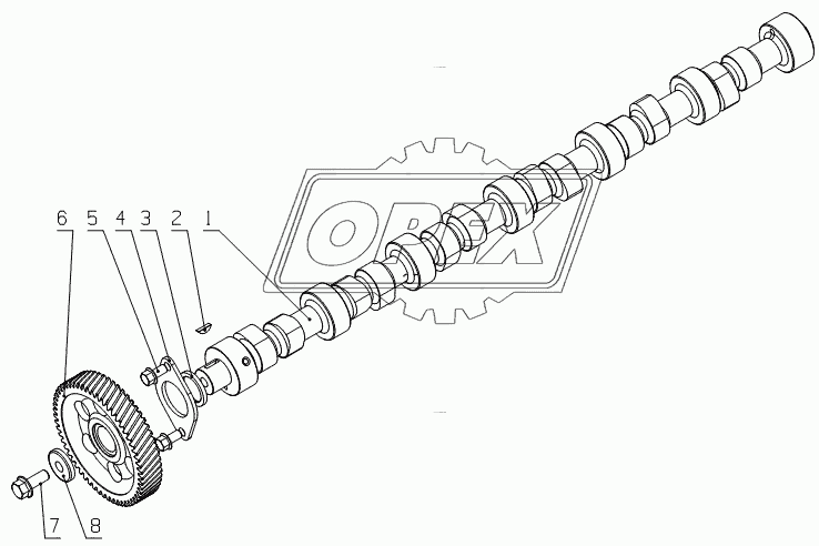 G6000-1006000 Camshaft assembly