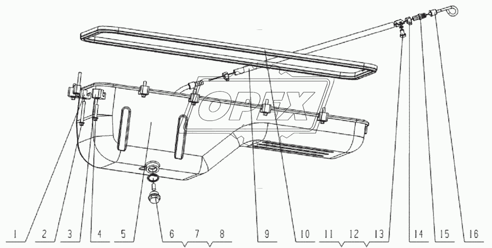 L30YA-1009000 Oil sump assembly