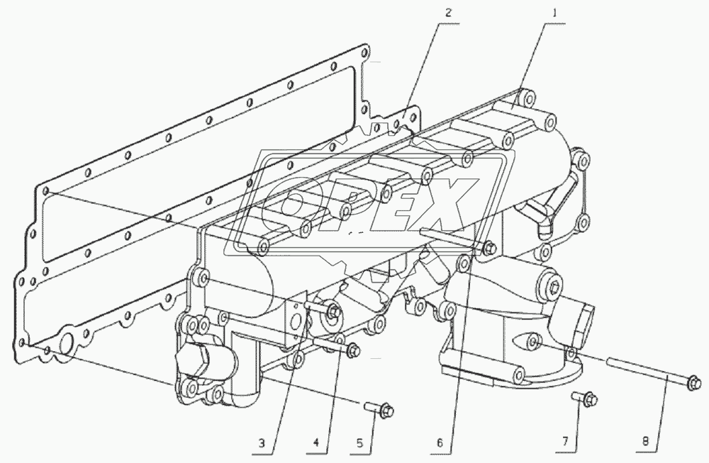 L3000-1013000C Oil cooler assembly