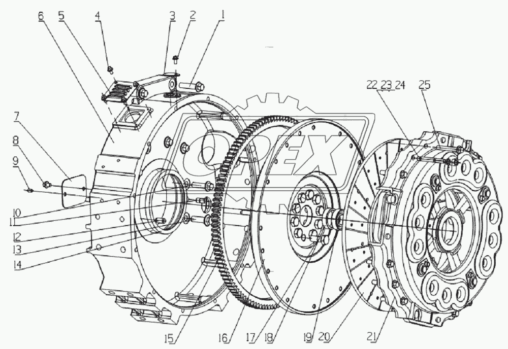 L370F-1600000 Power take off assembly