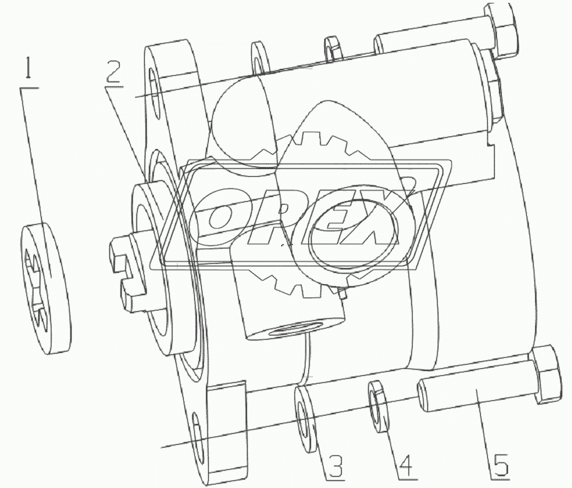 A3007-3407000 Steering pump assembly