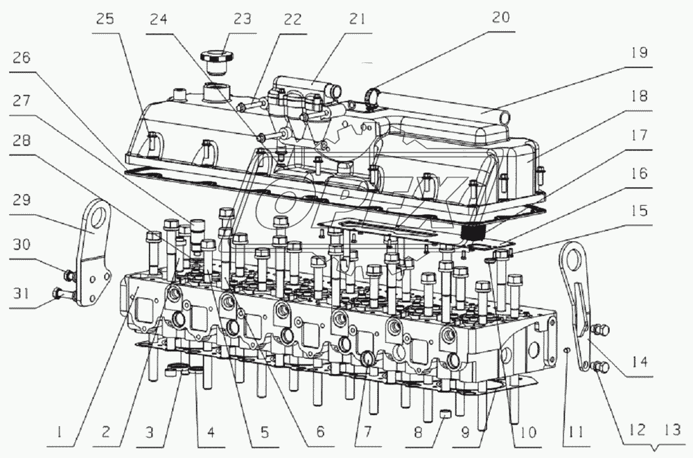 L30KA-1003000 Cylinder head assembly