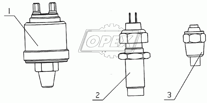 A35D1-3800000 Gauge and sensor assembly