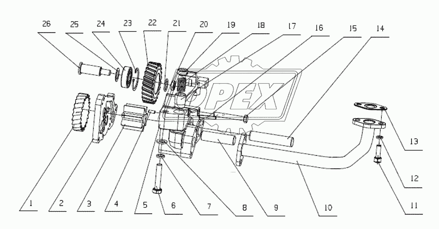 J5600-1011000 Масляный насос