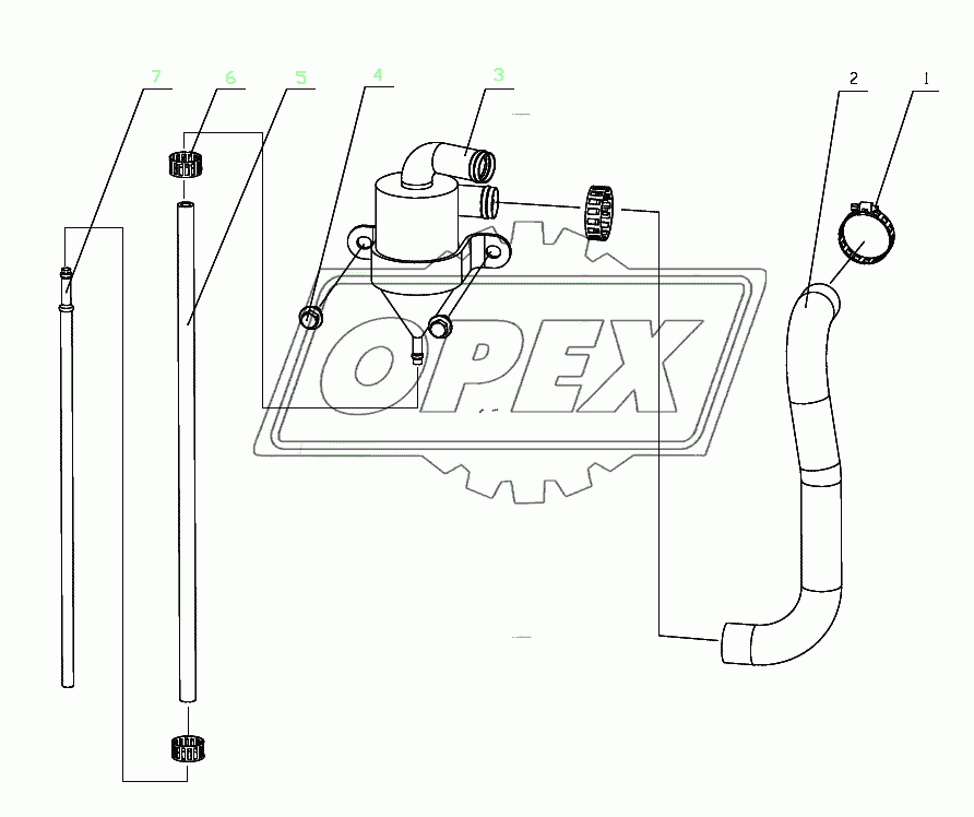 J5600-1014000 Вентиляция картера