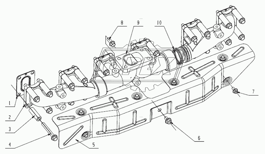 J5600-1008200 Выпускной коллектор