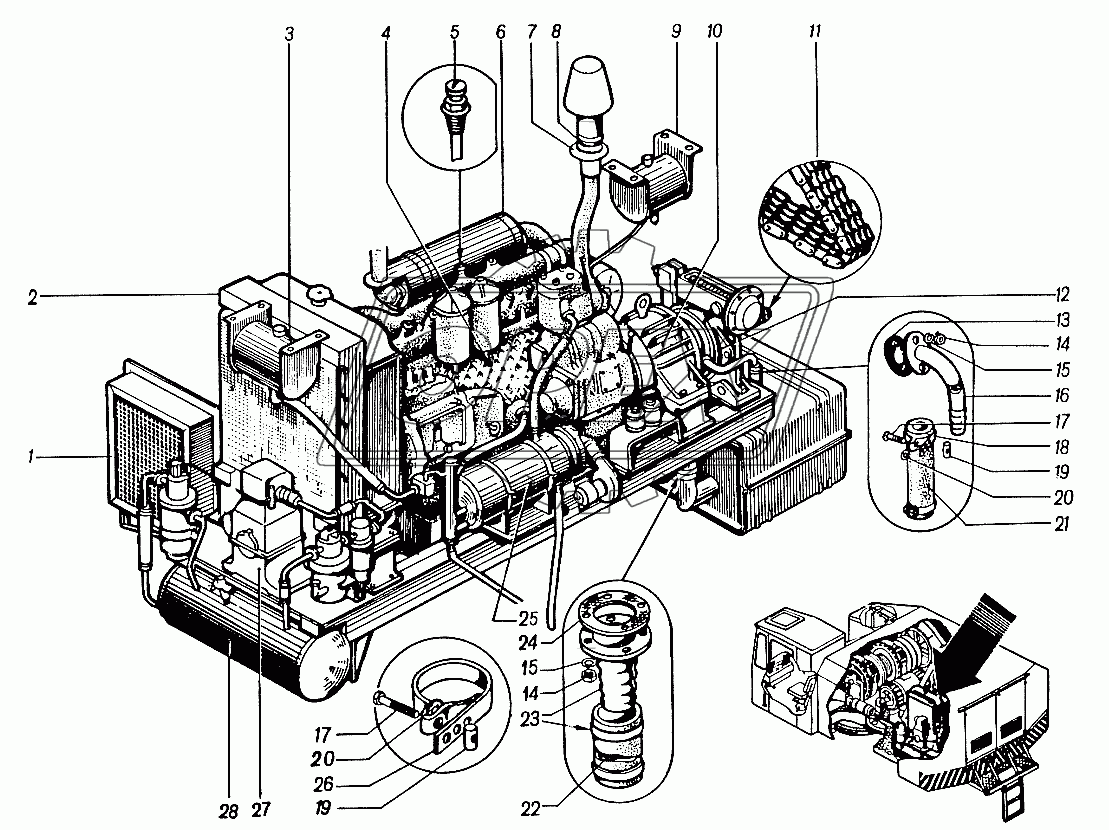 Силовая установка 4361А.17 1