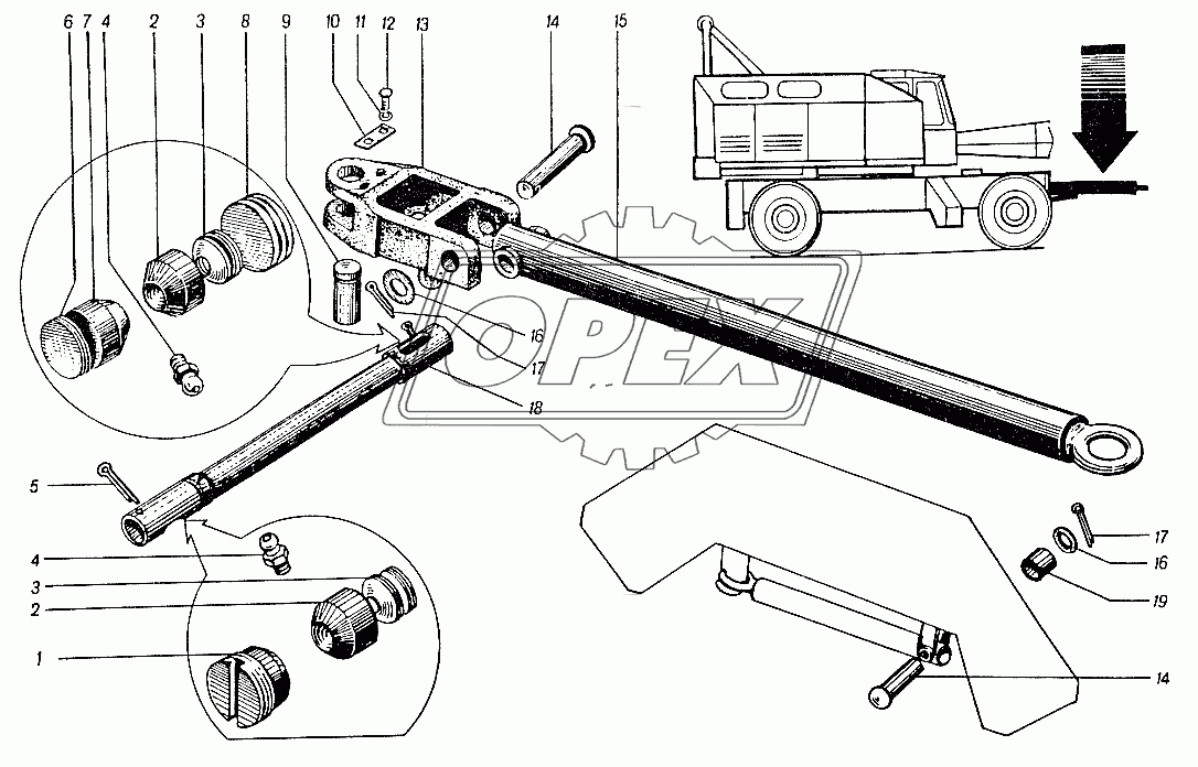 Приспособление для буксировки 4361А.10