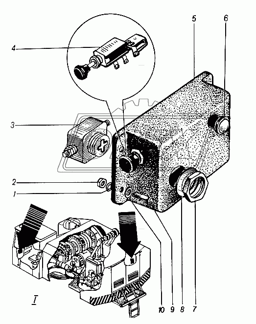 Электрооборудование 4361А.51. Щиток отопителя 4361А.51-160