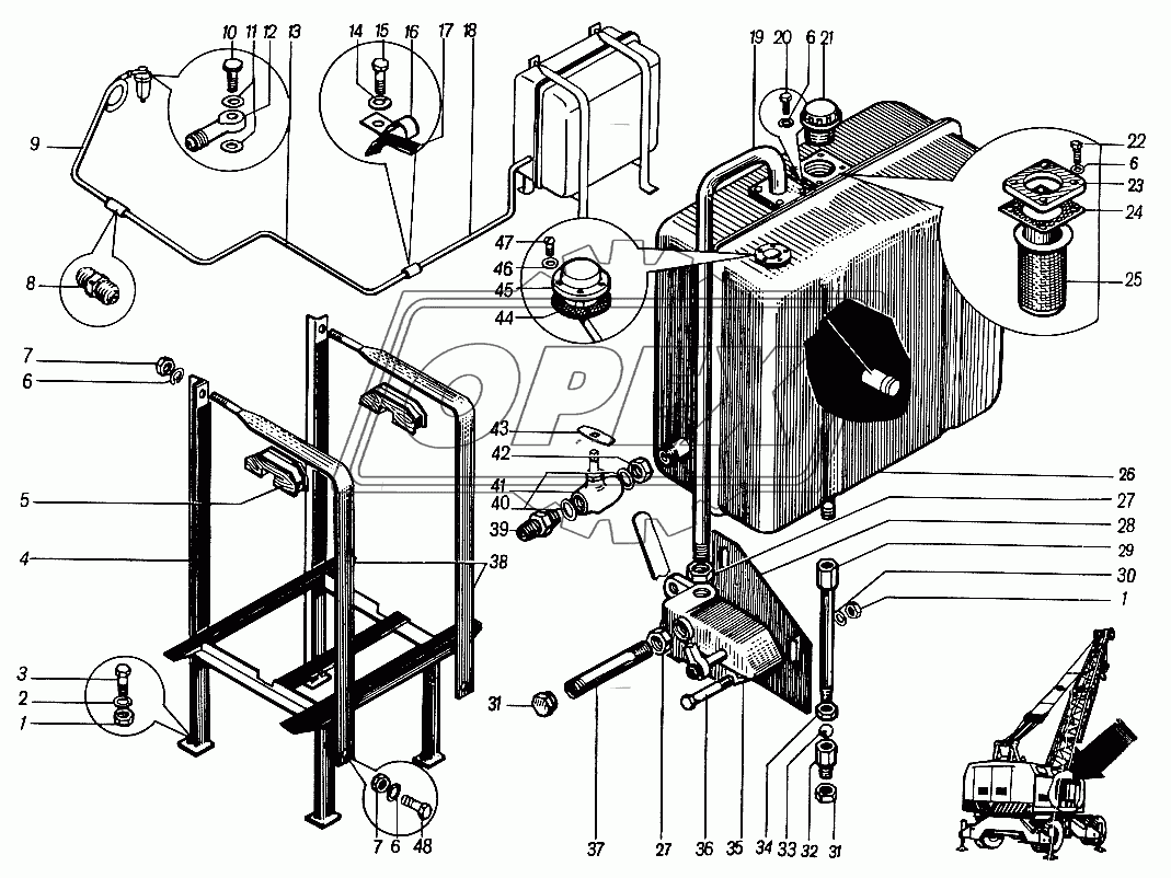 Топливный бак 4361А.18