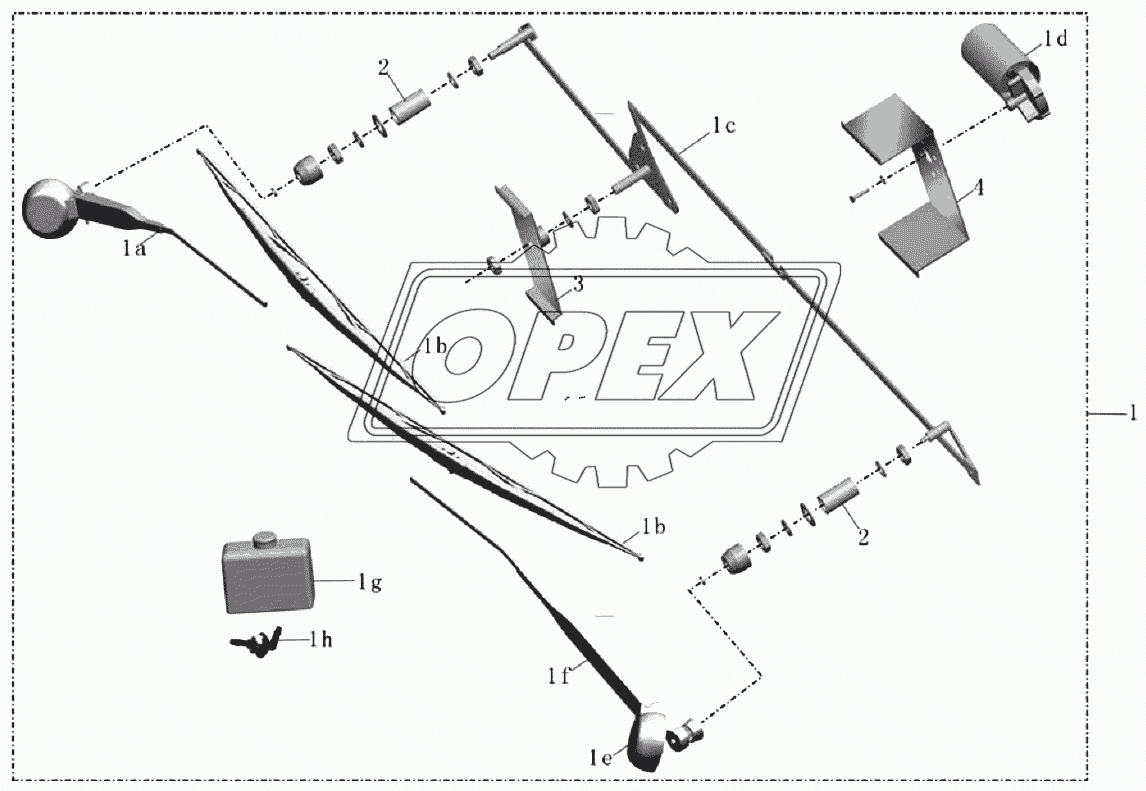 A097-5205 Стеклоочистиель в сборе