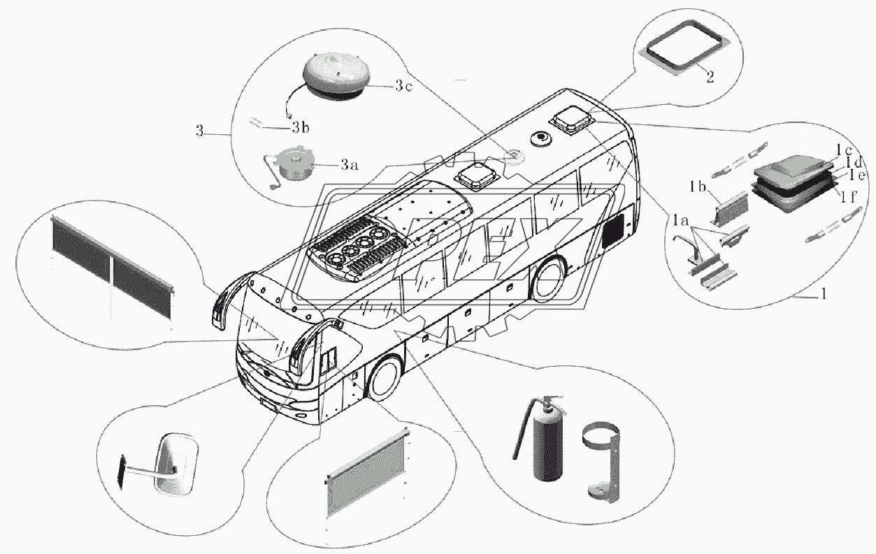 B106-5703 Монтаж потолочного люка в сборе