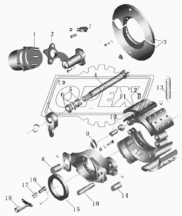 2400-00407 Тормоз заднего моста