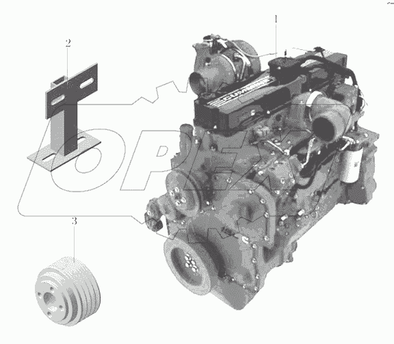 РА 127-1000-03 Комплект двигателя