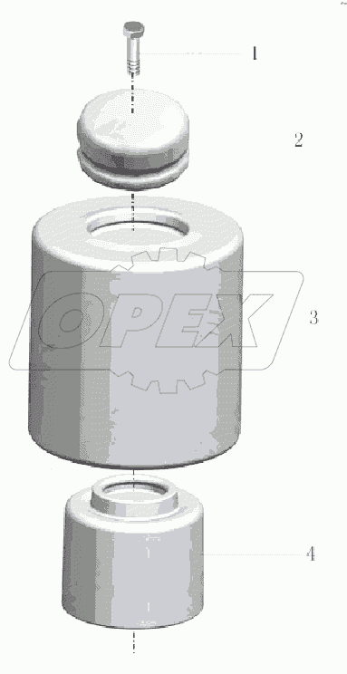 2931-00116C Элемент пневмобаллона (Goodyear:9015)