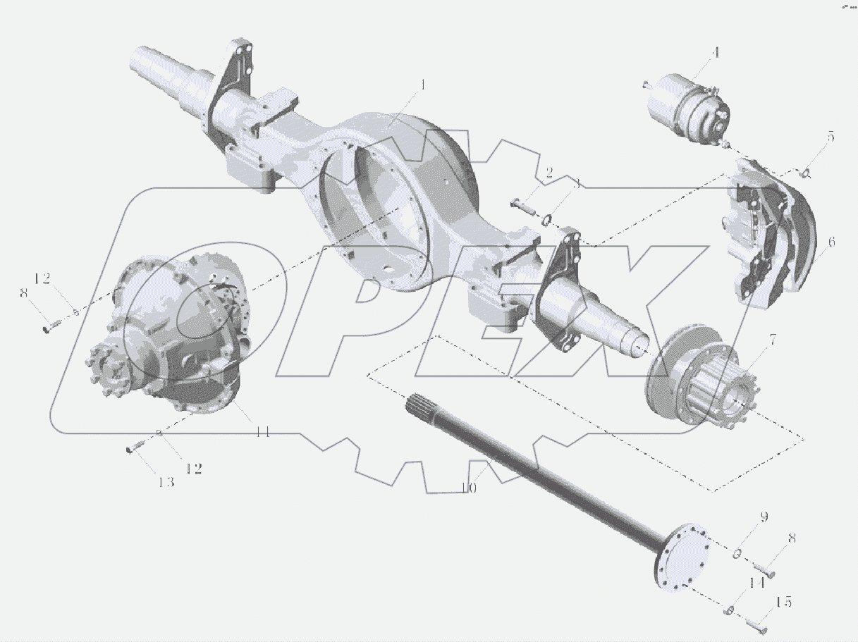 2400-02557 Задний мост