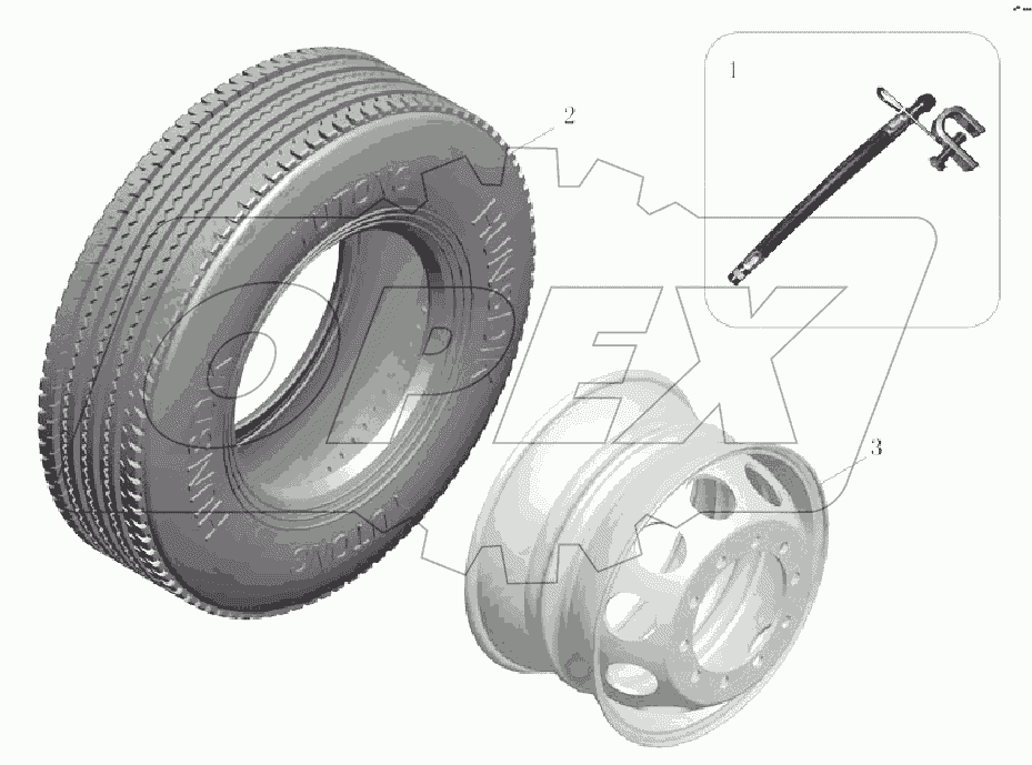PA127-3101-03 Колесо (8.25x22.5)