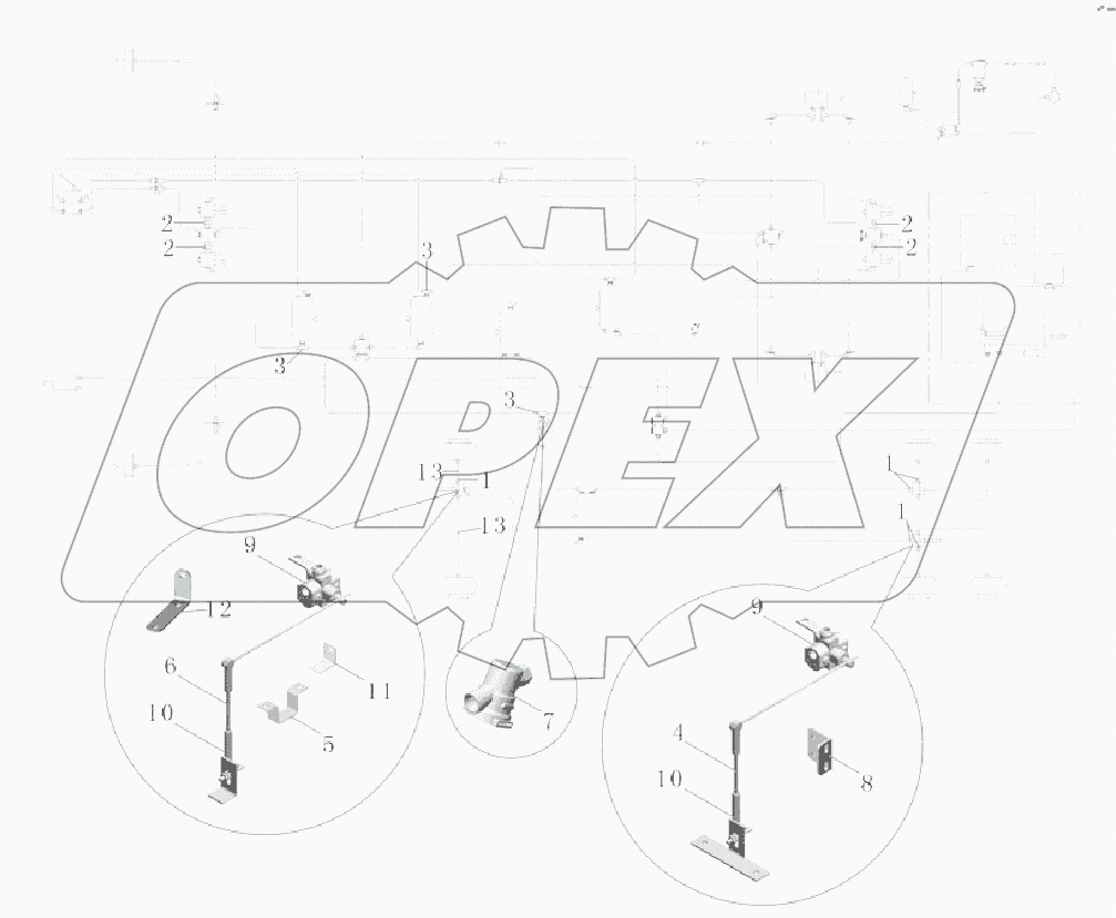 PA127-2940-01 Система воздушного трубопровода