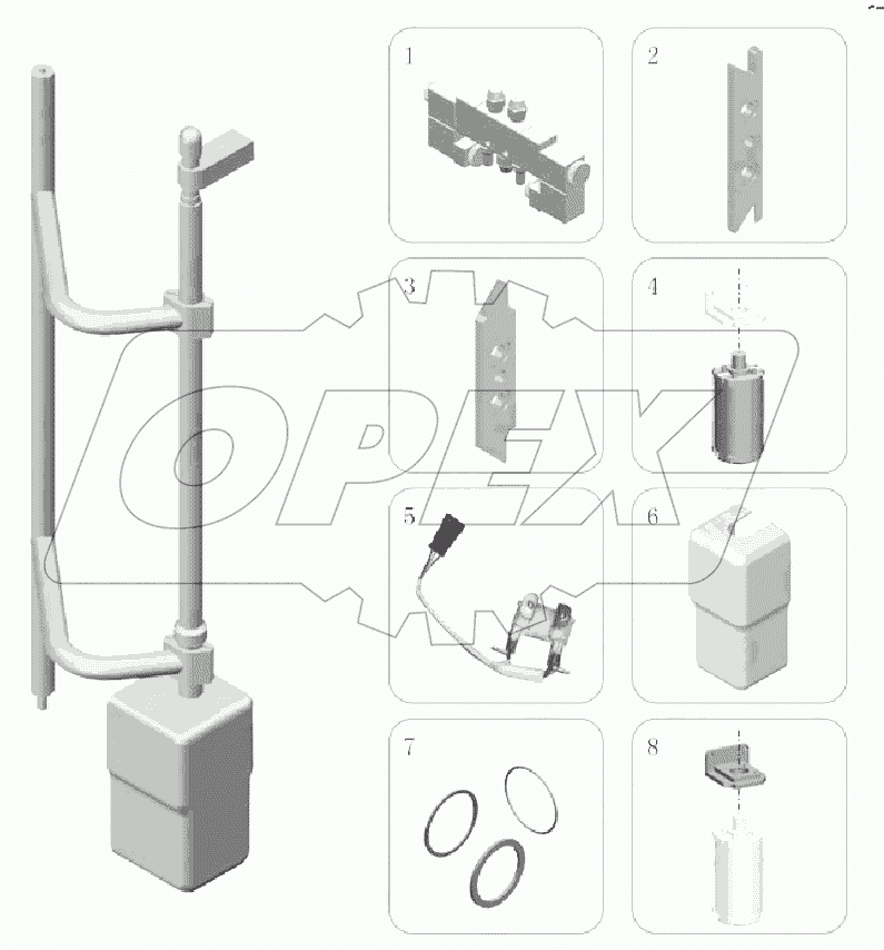 6108-00641 Цилиндр двери