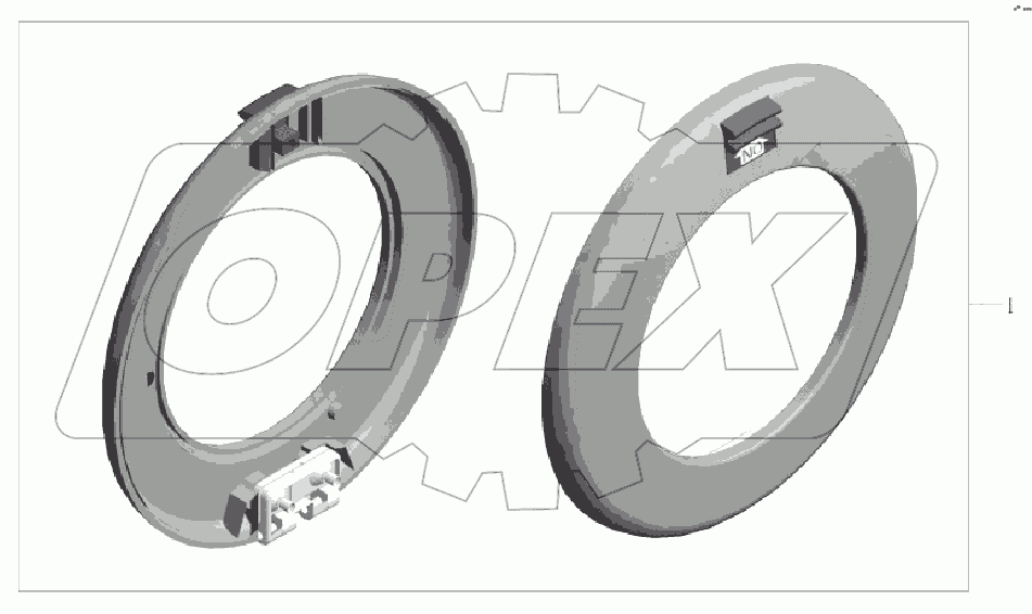 6100-02117 Аварийный клапан круглой пассажирской двери