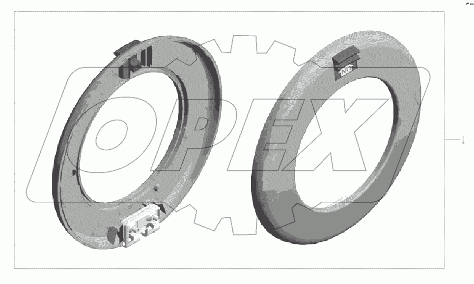 6100-02117 Аварийный клапан круглой пассажирской двери