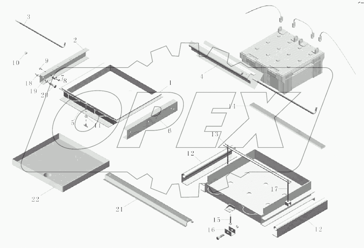 A195-3703 Комплект сборки аккумуляторной батареи