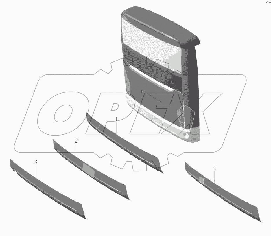 A229-2804 Задний бампер в сборе