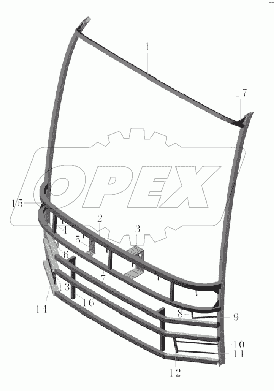 A229-5301 Каркас передка в сборе