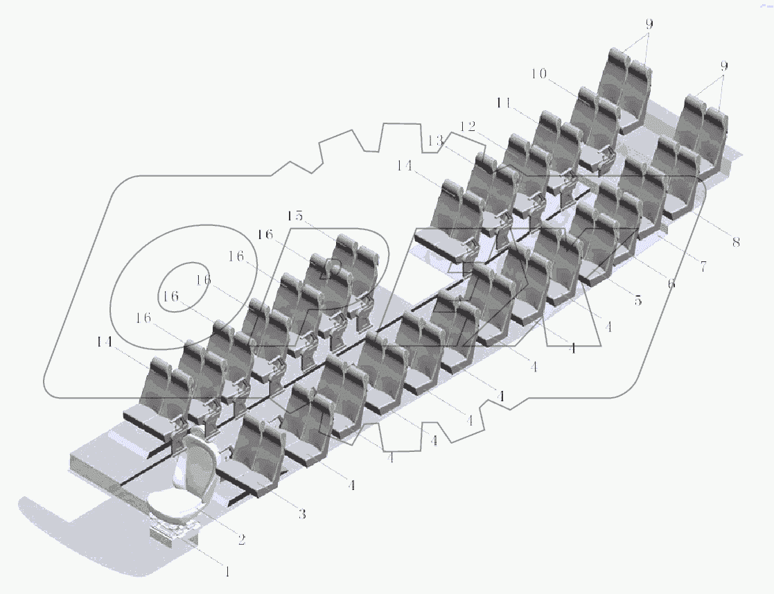 A229-SE Комплект сиденья
