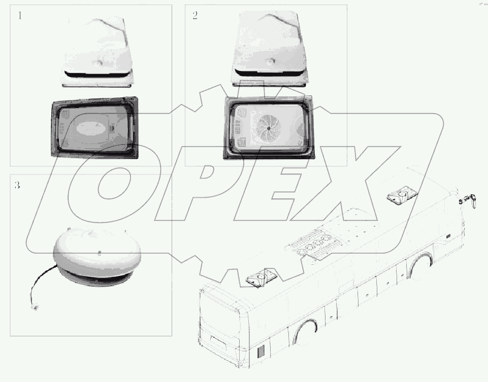 A229-5703 Ветровое окно в сборе 6121HQ