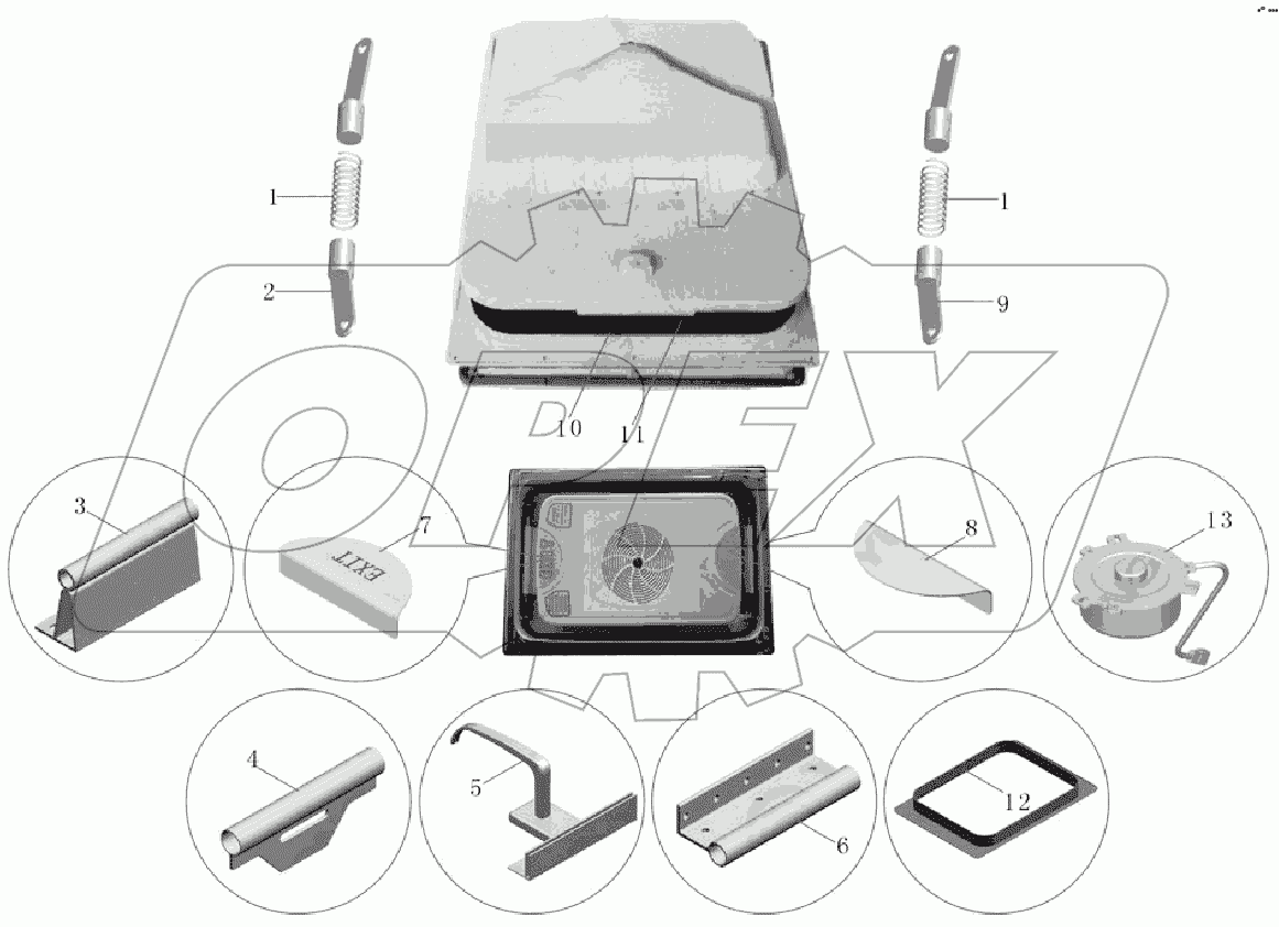 5703-00783 Ветровое окно DS910B