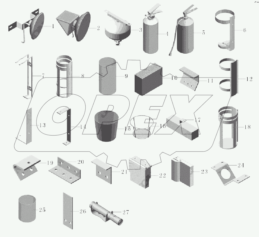 A229-8211 Огнетушитель в сборе