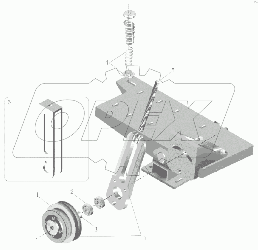 8103-06225 Комплект опоры компрессора