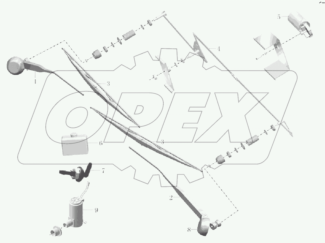 5205-00797 Комплект стеклоочистителя